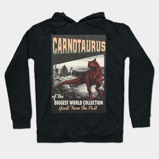 Carnotaurus Retro Art - The Biggest World Collection / Giant From The Past Hoodie